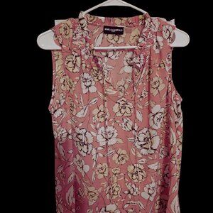 Karl Lagerfeld Paris SIze M Floral Print sleevless blouse brand new